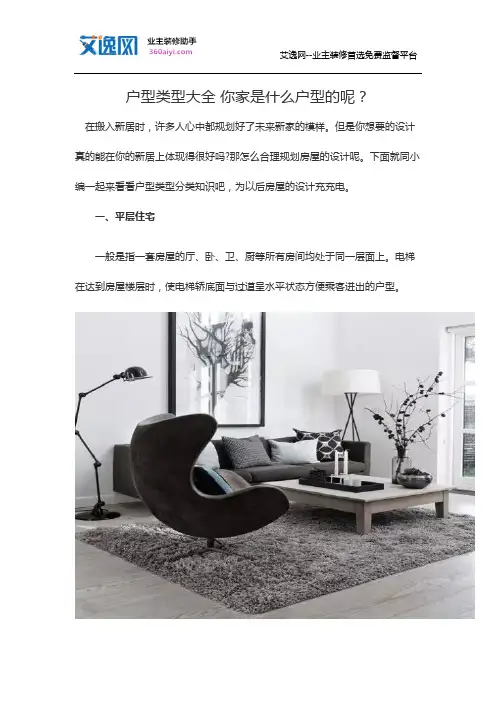 户型类型大全 你家是什么户型的呢？
