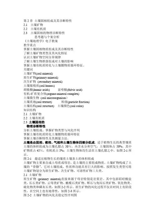 土壤地理学第二章