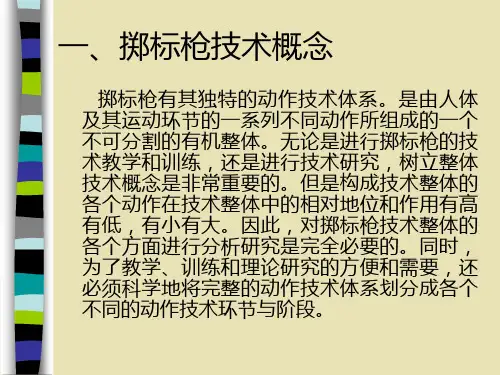 掷标枪技术分析