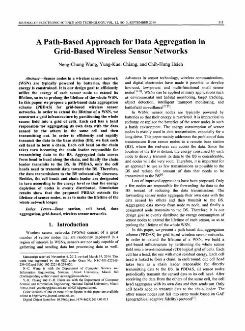 A Path-Based Approach for Data Aggregation in Grid-Based Wireless Sensor Networks