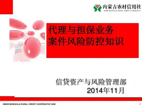 代理与担保业务案件风险