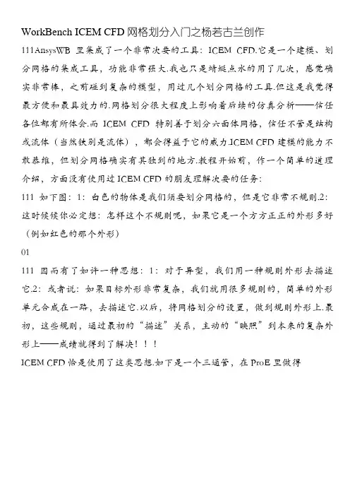 ICEM_CFD_网格划分入门