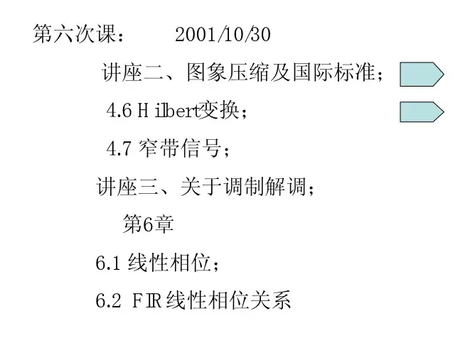 数字信号处理 第04章 正交变换