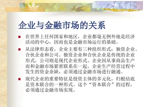 企业与金融市场的关系(ppt5).pptx