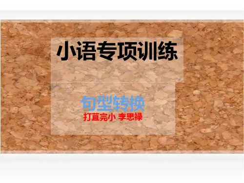 小学六年级复习句子专项