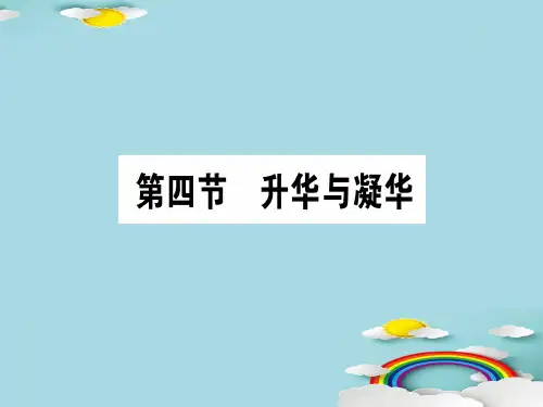 第十二章 第四节 升华与凝华—2020秋沪科版九年级物理上册课堂学习课件