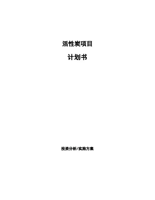 活性炭项目计划书