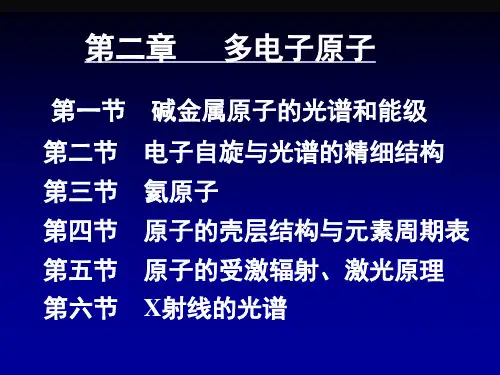 第2章原子物理_多电子原子解析