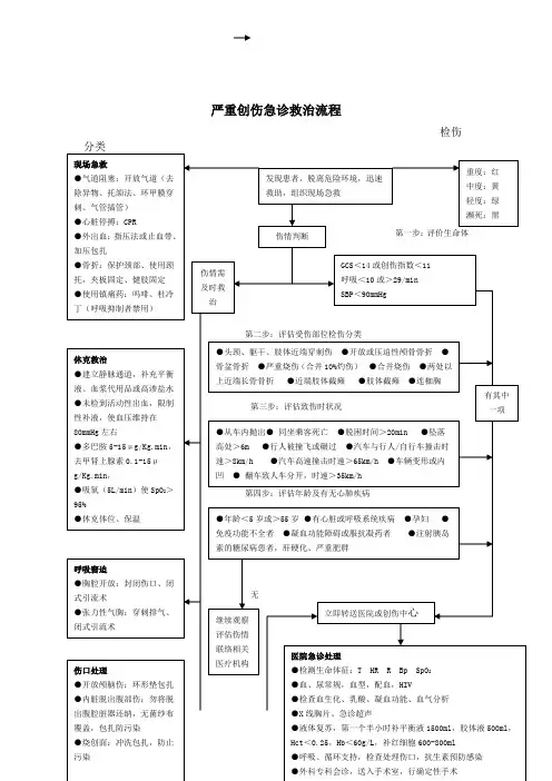 严重创伤急诊救治流程