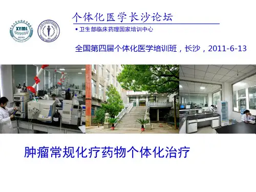 肿瘤常规化疗药物个体化治疗