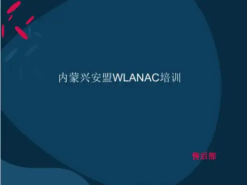WLAN项目AC培训