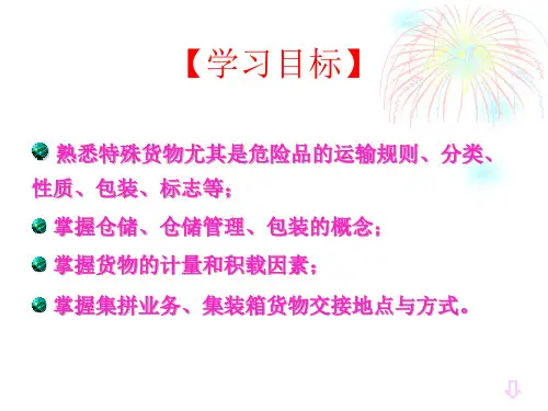 国际货运代理第六章