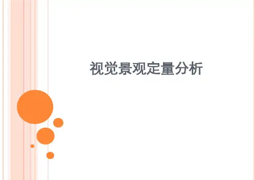 视觉景观定量分析