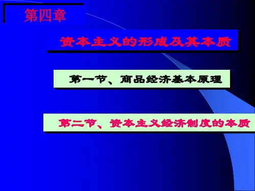 资本主义经济制度的本质概述(PPT 75页)