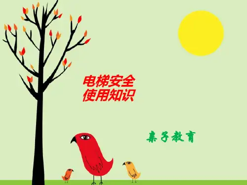 儿童电梯乘坐安全知识讲座