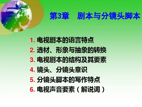 第3章 剧本与分镜头脚本