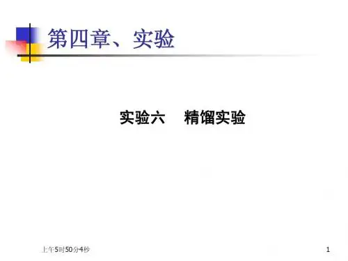 化工原理 实验六