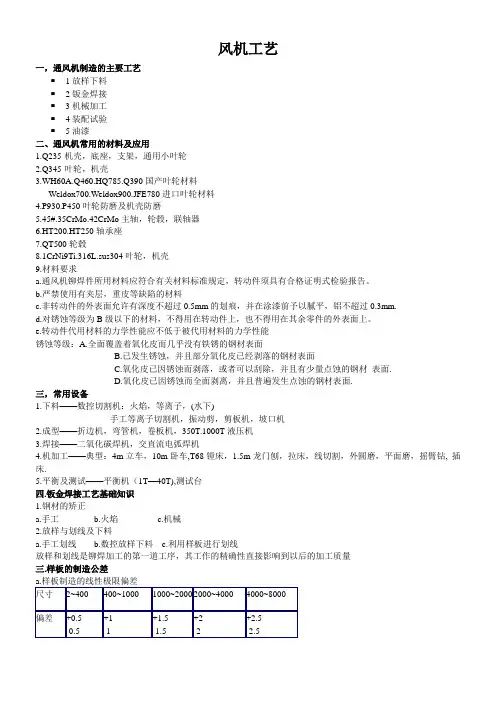 (工艺技术)风机工艺