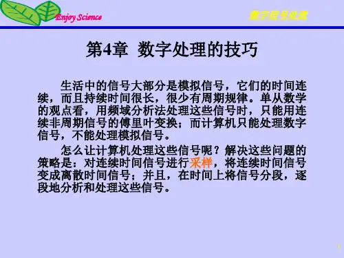 第4章 数字处理的技巧 《数字信号处理》课件