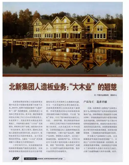 北新集团人造板业务：“大木业”的翘楚