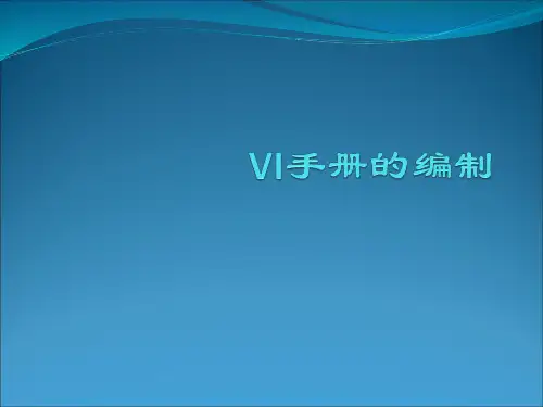 VI手册的编制