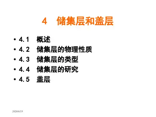4储集层和盖层
