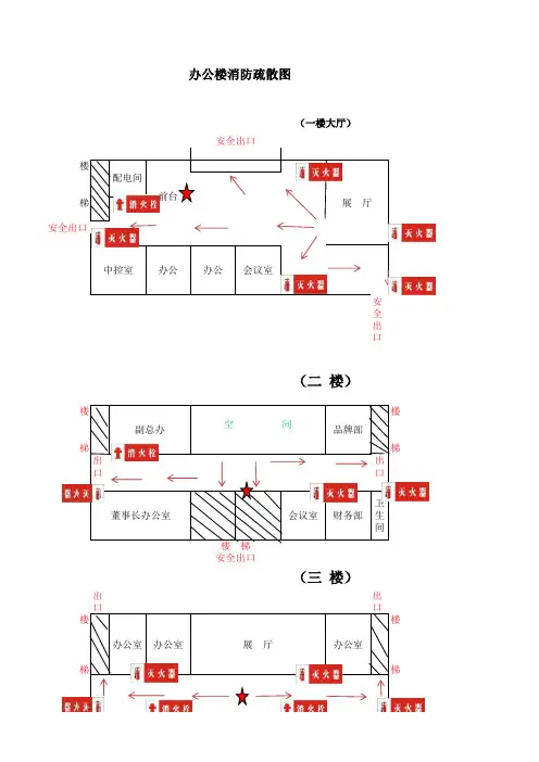 办公楼消防疏散图