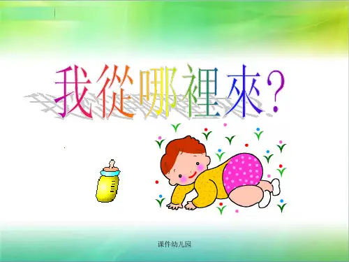 幼儿园:大班我从哪里来课件