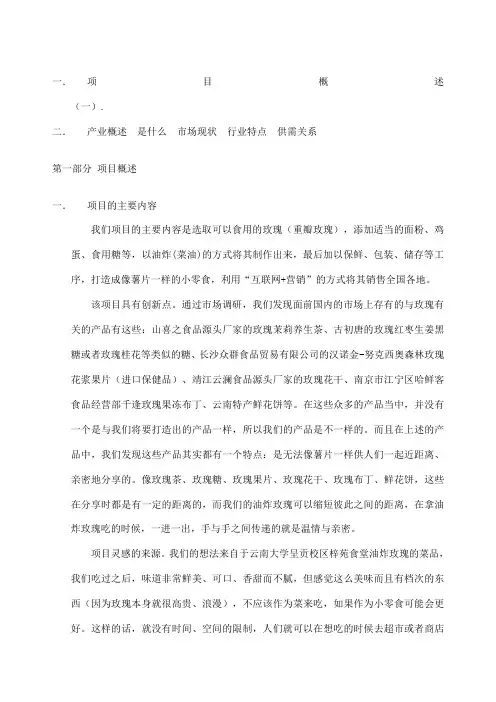 项目概述 3
