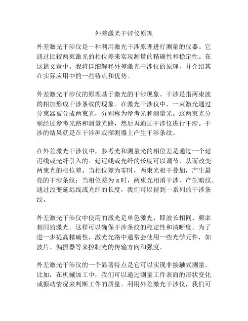 外差激光干涉仪原理