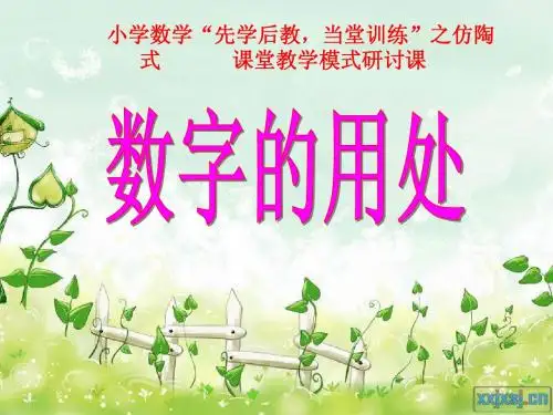 北师大版数学六年级上册《数字的用处》PPT课件