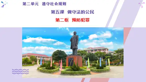 5.2预防犯罪-部编版道德与法治八年级上册课件
