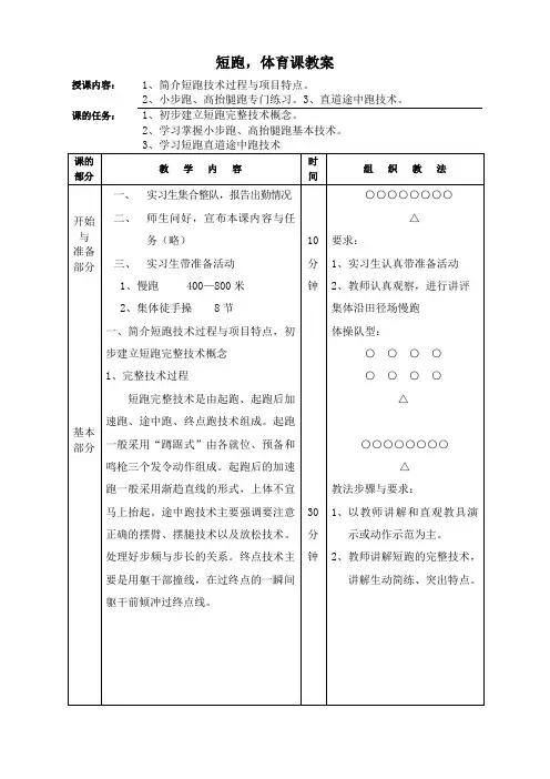 短跑