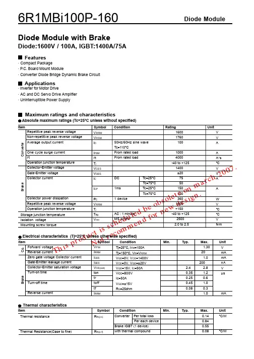 6R1MBI100P-160中文资料