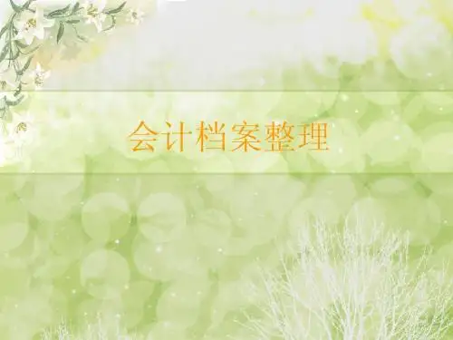 会计档案整理
