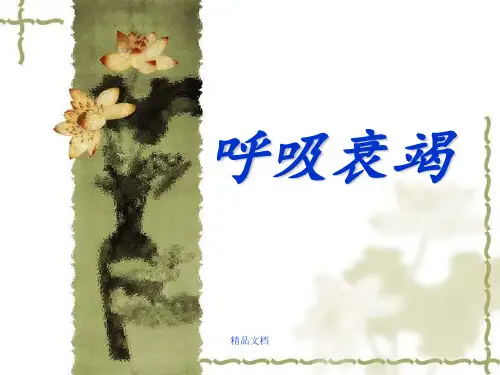 呼吸衰竭完整