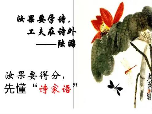 诗歌鉴赏之修辞手法2016