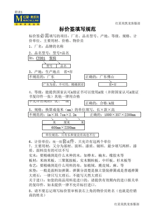 标价签打印流程