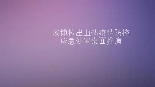 传染病桌面推演ppt课件