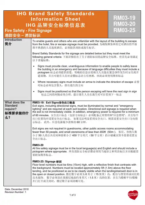 消防安全---安全标识