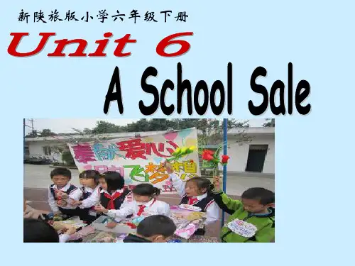 六年级下英语课件-unit 6 A school sale-陕旅版