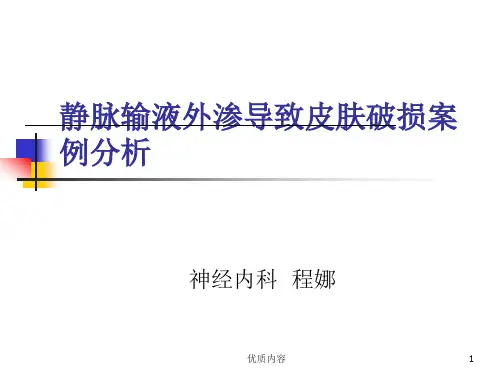 药物渗漏不良事件分析[参考材料]