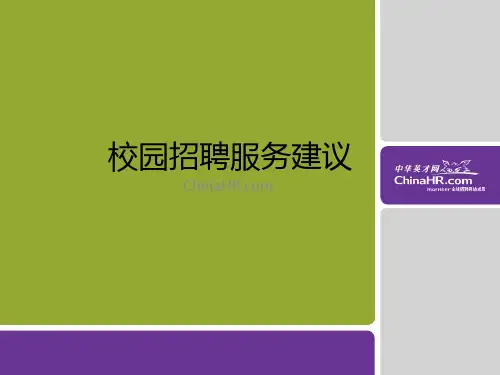 校园招聘方案介绍