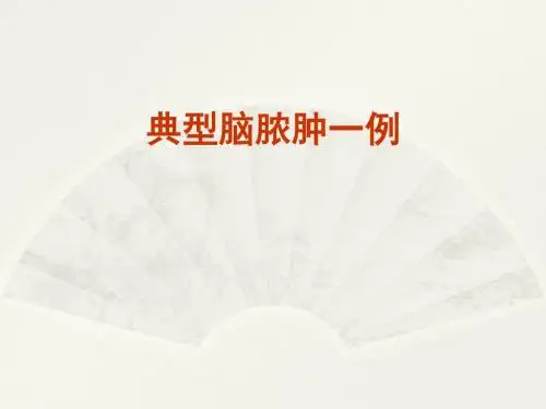 典型脑脓肿一例