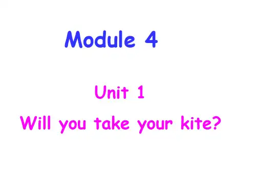 外研版(三起)四年级英语下册Module 4《Unit 1 Will you take your kite》公开课课件