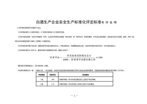 白酒标准