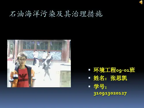 海上石油污染-张思凯