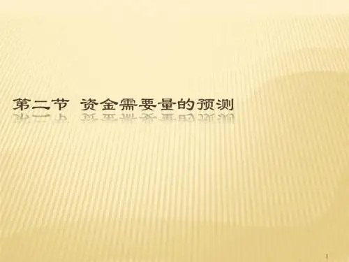 资金需要量的预测ppt课件