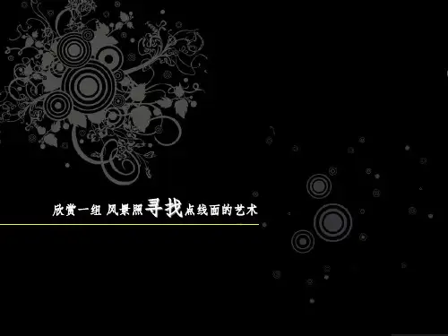 摄影中点线面艺术