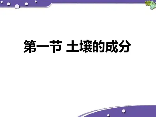 《土壤的成分》PPT